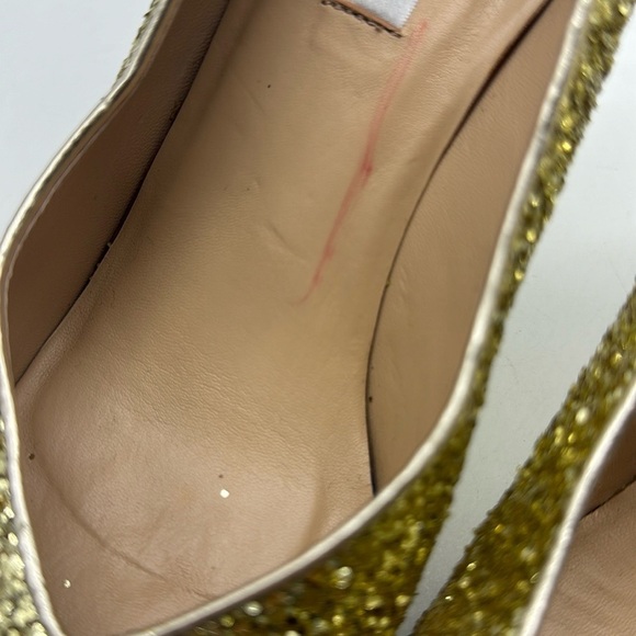 LK Bennett Gold Sparkle Heels Size 39 - Picture 3 of 14